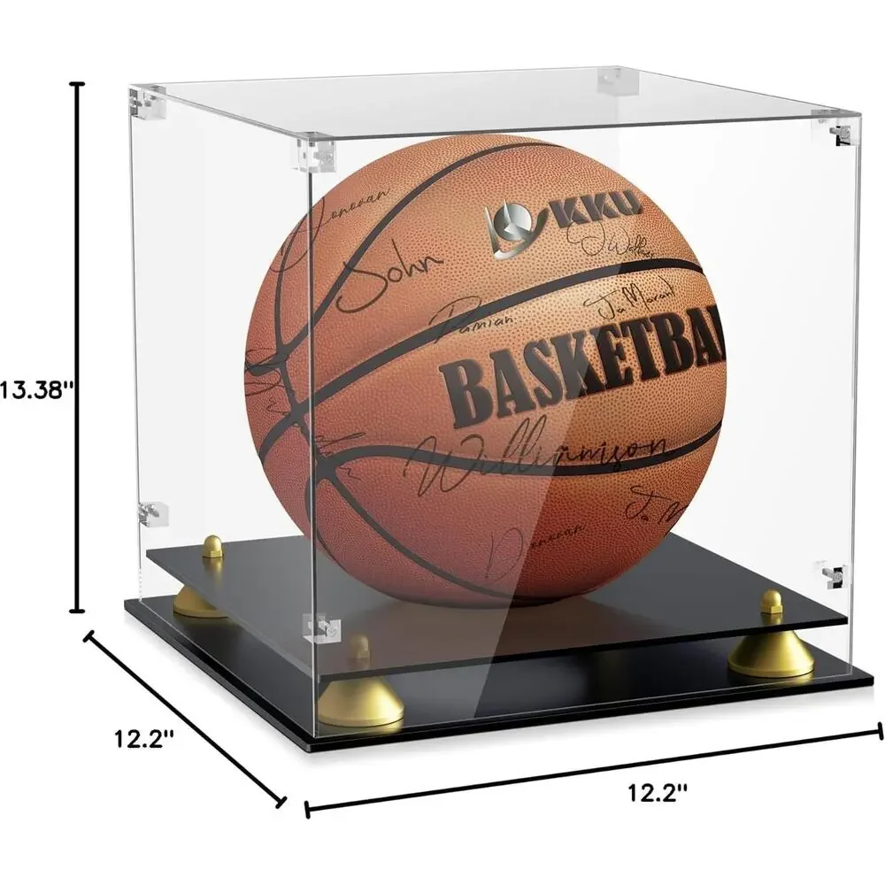 Acrylic Basketball Display Case, Clear Full Size Basketball Case Display